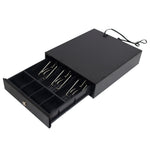 12" Automatic POS Cash Drawer Compact Portable Cash Register Till Draw Box