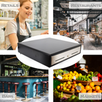 Cash Drawers 18-Inch POS Cash Drawer with Stainless Steel Front Cash Register…