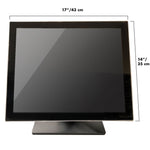 19 Inch Pro Capacitive LED Backlit Multi-Touch HDMI Monitor, 4:3 Display 1280 x 1024, True Flat Seamless Design Touchscreen, Great for Office, POS, Retail, Restaurant, Bar, Gym, Warehouse