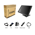 19-inch HDMI VGA Resistive 16:9 Touch Screen POS TFT LED Touchscreen Monitor with Metal POS Stand