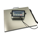 400 Pound Capacity Large Platform Shipping Scale Digital Stainless Steel Postal Floor Bench, for Office Home ( 16.75" x 13.75")