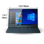 15.6" Portable Monitor, 1080P Full HD Type-C HDMI & Stereo Speakers for Switch, Phone, PS4, Xbox, Case & Screen Protector Included