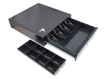 14" POS Cash Drawer with Stainless Steel Front Cash Register Till Draw Box