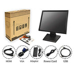 17-inch HDMI Resistive Touch Screen POS LED Monitor with VGA and HDMI Port and Cable, for Office, Retail, Restaurant, Bar, Gym, Warehouse