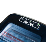 Stainless Steel Portable Ice Maker Compact Countertop with Panoramic View Window, Ice Cube Machine, Bullet Cubes in S/L Size 26 lb/24H for Home Office Party, Boat RV