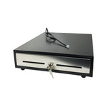14" POS Cash Drawer with Stainless Steel Front Cash Register Till Draw Box