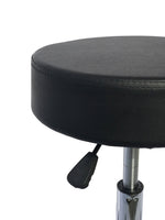 Black Round Hydraulic Height Adjustable Rolling Stool, Great for Spa Facial Tattoo Technician Office or Home use