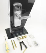 Digital Electronic Backlit Keypad Door Lock with Backup Keys, Keyless Entry by Password Code Combination