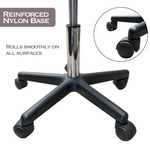 Dark Brown Round Hydraulic Height Adjustable Rolling Stool, Great for Spa Facial Tattoo Technician Office or Home use