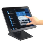 HD 17" Capacitive LED Backlit Multi-Touch Monitor, VGA & HDMI Input, True Flat Seamless Design Touchscreen, Great for office, POS, Retail, Restaurant, Bar, Gym, Warehouse