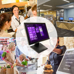 15" Pro Series Capacitive LED Backlit Multi-Touch Monitor, True Flat Seamless Design Touchscreen, Great for Office, POS, Retail, Restaurant, Bar, Gym, Warehouse, NO Driver Required (15 Inch)