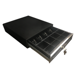 14" POS Cash Drawer with Stainless Steel Front Cash Register Till Draw Box