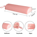 3-Section Aluminum 84 Inch Portable Massage Table Facial SPA Bed Tattoo with Carry Case, Face Cradle and Arm Rests, Home Therapist (Pink)