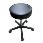 Black Round Hydraulic Height Adjustable Rolling Stool, Great for Spa Facial Tattoo Technician Office or Home use