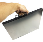 400 Pound Capacity Large Platform Shipping Scale Digital Stainless Steel Postal Floor Bench, for Office Home ( 16.75" x 13.75")