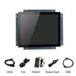 17 Inch Open Frame Design Touch Screen Monitor Display with VESA & Rear Mounting Bracket for Kiosk Industrial Automation POS Retail Self-Service