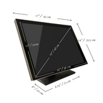 19 Inch Pro Capacitive LED Backlit Multi-Touch HDMI Monitor, 4:3 Display 1280 x 1024, True Flat Seamless Design Touchscreen, Great for Office, POS, Retail, Restaurant, Bar, Gym, Warehouse