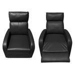 Manual Push Back Recliner Lounge Chair Couch Sofa - PU Leather for Home Theater Seating, Living Space, Office