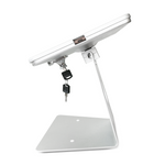 Desktop Anti-Theft POS Stand Holder Enclosure with Lock Compatible with iPad 10.2" (Silver Desktop)