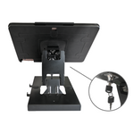 Tablet Desktop Anti-Theft POS Stand Holder Enclosure with Folding Arm and Lock, Compatible with 10.2" iPad