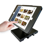 Tablet Desktop Anti-Theft POS Stand Holder Enclosure with Folding Arm and Lock, Compatible with 10.2" iPad