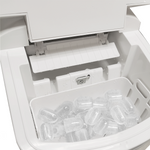 Glacier White Countertop Portable Compact Ice Maker with ice scoop, Ice Cube Machine, for Home Office Party, Boat RV