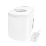 Glacier White Countertop Portable Compact Ice Maker with ice scoop, Ice Cube Machine, for Home Office Party, Boat RV